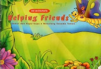 Image of Ant and butterfly helping friends= semut dan kupu-kupu menolong sesama teman