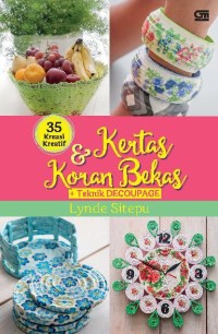 Image of 35 kreasi kreatif dan kertas koran bekas dan teknik decoupage