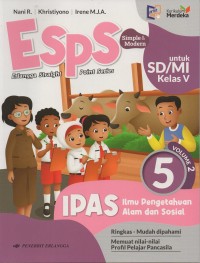 Image of Esps simple & modern untuk sd/mi kelas V vol.2 kelas 5 ipas (ilmu pengetahuan alam dan sosial): ringkas-mudah dipahami-memuat nilai-nilai profil pelajar pancasila