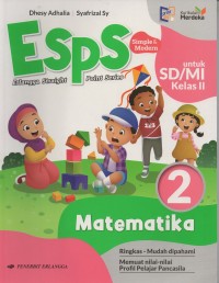 Image of Esps simple & modern untuk sd/mi kelas II vol.2 matematika: ringkas-mudah dipahami-memuat nilai-nilai profil pelajar pancasila