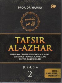 Image of Tafsir Al Azhar Jilid 2: diperkaya dengan pendekatan sejarah, sosiologi, tasawuf, ilmu kalam, sastra dan psikologi